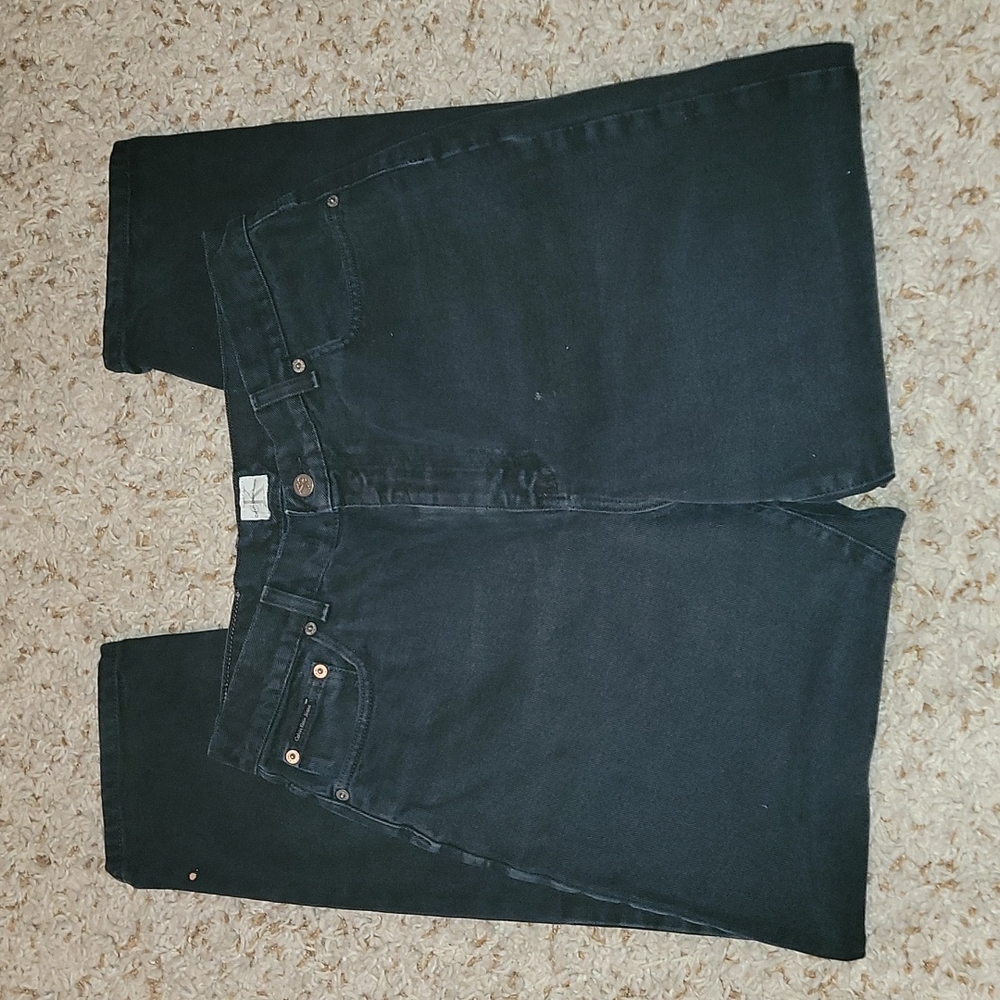 Calvin Klein vintage black 100% cotton jeans women's size 14